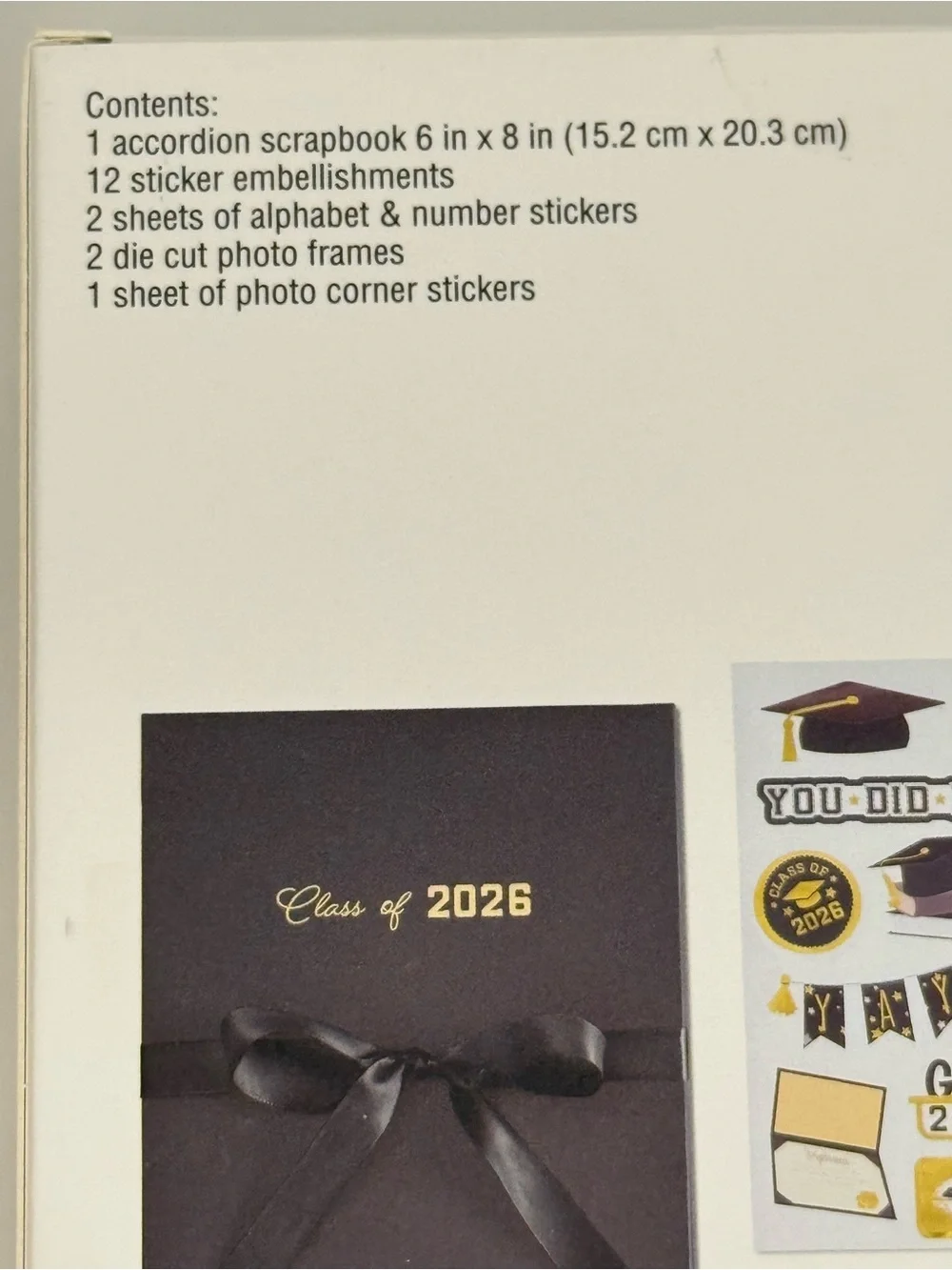 Recollections Class of 2026 Graduation Scrapbook Album Kit 131 Pc | New